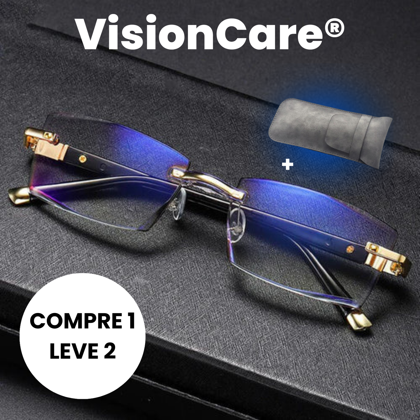 Óculos de Leitura Multifuncionais VisionCare® + ESTOJO DE BRINDE